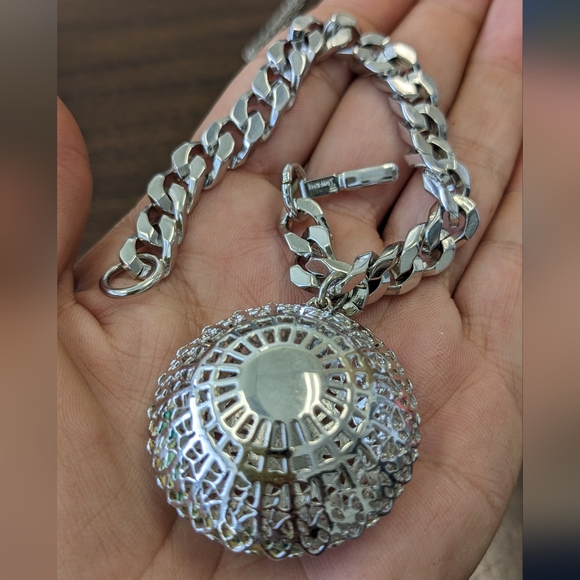 EVC CROWN TRIFARI SILVER TONE BRACELET - Picture 12 of 14